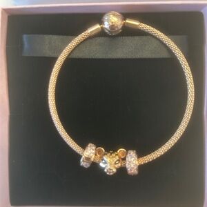 Pandora rose gold snake bangle